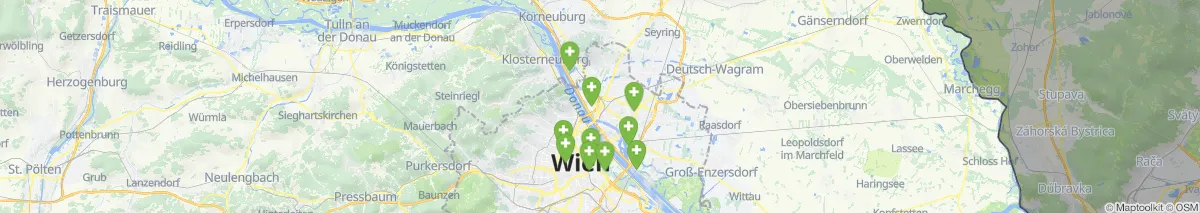 Kartenansicht für Apotheken-Notdienste in der Nähe von 1210 - Floridsdorf (Bezirk, Wien) (506)